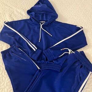 Fashion Nova Royal Blue Hoodie Set